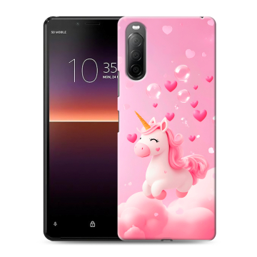 Силиконовый чехол на Sony Xperia 10 II с принтом Единорог