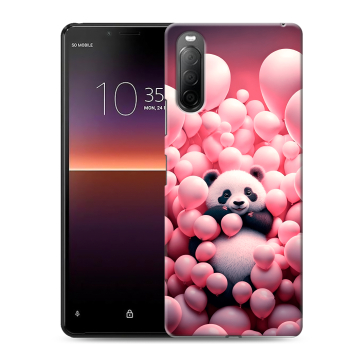 Силиконовый чехол на Sony Xperia 10 II с принтом Панда Силиконовый чехол на Sony Xperia 10 II с принтом Панда