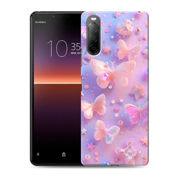 Силиконовый чехол на Sony Xperia 10 II с принтом Бабочки