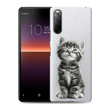 Силиконовый чехол на Sony Xperia 10 II с принтом Котенок Силиконовый чехол на Sony Xperia 10 II с принтом Котенок