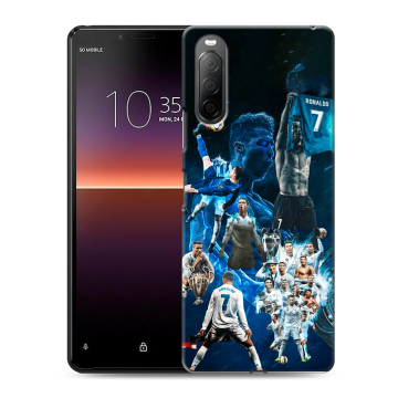 Силиконовый чехол на Sony Xperia 10 II с принтом Реал Роналдо Силиконовый чехол на Sony Xperia 10 II с принтом Реал Роналдо