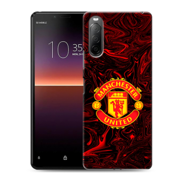 Силиконовый чехол на Sony Xperia 10 II с принтом Manchester United Силиконовый чехол на Sony Xperia 10 II с принтом Manchester United