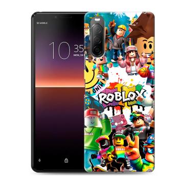 Силиконовый чехол на Sony Xperia 10 II с принтом Roblox Роблокс Силиконовый чехол на Sony Xperia 10 II с принтом Roblox Роблокс