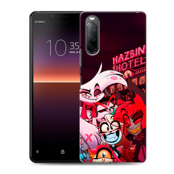 Силиконовый чехол на Sony Xperia 10 II с принтом Hazbin Hotel Отель Хазбин Силиконовый чехол на Sony Xperia 10 II с принтом Hazbin Hotel Отель Хазбин