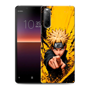 Силиконовый чехол на Sony Xperia 10 II с принтом Naruto Наруто