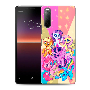 Силиконовый чехол на Sony Xperia 10 II с принтом My little pony Дружба чудо