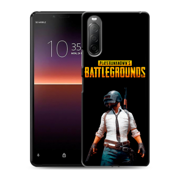 Силиконовый чехол на Sony Xperia 10 II с принтом PUGB ПАГБ