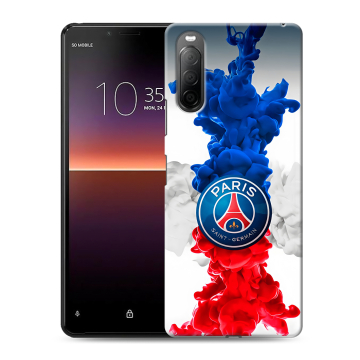 Силиконовый чехол на Sony Xperia 10 II с принтом PSG ПСЖ Силиконовый чехол на Sony Xperia 10 II с принтом PSG ПСЖ
