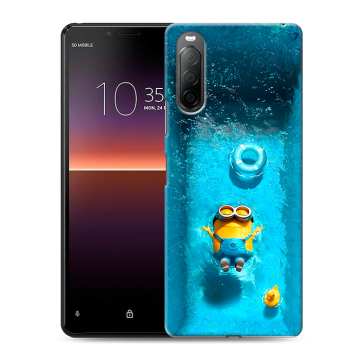 Силиконовый чехол на Sony Xperia 10 II с принтом Миньоны Силиконовый чехол на Sony Xperia 10 II с принтом Миньоны