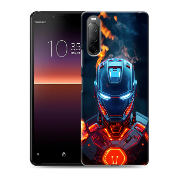 Силиконовый чехол на Sony Xperia 10 II с принтом IronMan Железный человек Силиконовый чехол на Sony Xperia 10 II с принтом IronMan Железный человек