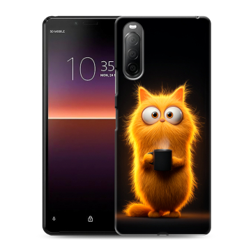 Силиконовый чехол на Sony Xperia 10 II с принтом Смешной кот Силиконовый чехол на Sony Xperia 10 II с принтом Смешной кот