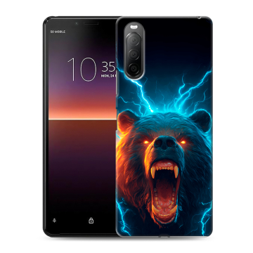 Силиконовый чехол на Sony Xperia 10 II с принтом Медведь Силиконовый чехол на Sony Xperia 10 II с принтом Медведь