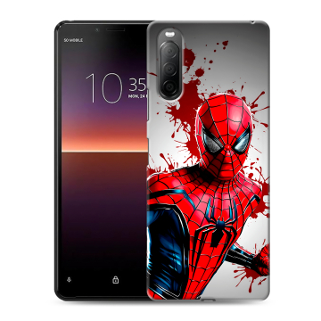 Силиконовый чехол на Sony Xperia 10 II с принтом Spiderman Человек паук Силиконовый чехол на Sony Xperia 10 II с принтом Spiderman Человек паук