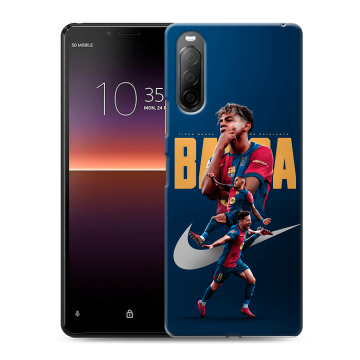 Силиконовый чехол на Sony Xperia 10 II с принтом Барселона Barca Yamal 