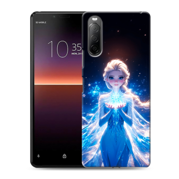 Силиконовый чехол на Sony Xperia 10 II с принтом Холодное сердце Frozen