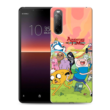 Силиконовый чехол на Sony Xperia 10 II с принтом Adventure time Время приключений Силиконовый чехол на Sony Xperia 10 II с принтом Adventure time Время приключений