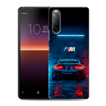 Силиконовый чехол на Sony Xperia 10 II с принтом BMW БМВ