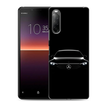 Силиконовый чехол на Sony Xperia 10 II с принтом Mercedes Мерседес