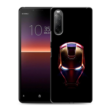 Силиконовый чехол на Sony Xperia 10 II с принтом IronMan Железный человек