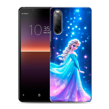 Силиконовый чехол на Sony Xperia 10 II с принтом Холодное сердце Frozen