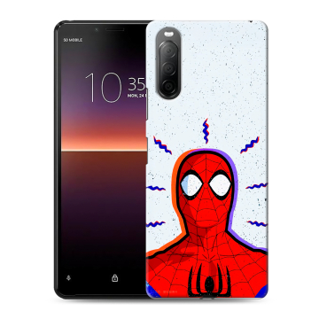 Силиконовый чехол на Sony Xperia 10 II с принтом Spiderman Человек паук Силиконовый чехол на Sony Xperia 10 II с принтом Spiderman Человек паук