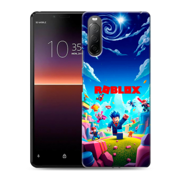 Силиконовый чехол на Sony Xperia 10 II с принтом Roblox Роблокс Силиконовый чехол на Sony Xperia 10 II с принтом Roblox Роблокс