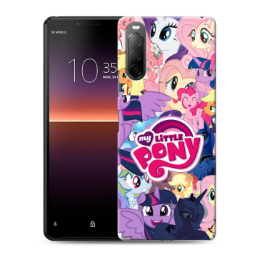 Силиконовый чехол на Sony Xperia 10 II с принтом My little pony Дружба чудо Силиконовый чехол на Sony Xperia 10 II с принтом My little pony Дружба чудо