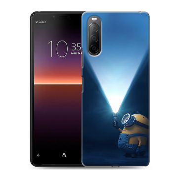 Силиконовый чехол на Sony Xperia 10 II с принтом Миньоны