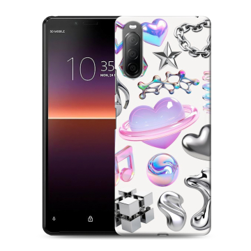 Силиконовый чехол на Sony Xperia 10 II с принтом Y2K Силиконовый чехол на Sony Xperia 10 II с принтом Y2K