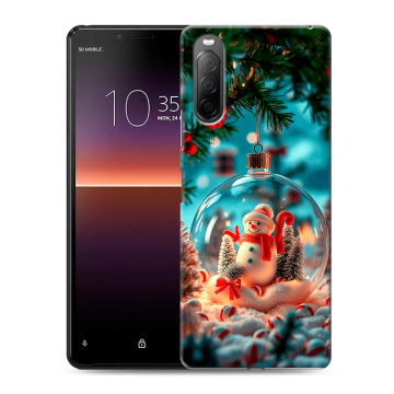 Силиконовый чехол на Sony Xperia 10 II с принтом Новый год Силиконовый чехол на Sony Xperia 10 II с принтом Новый год