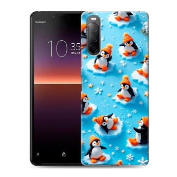Силиконовый чехол на Sony Xperia 10 II с принтом Новый год Силиконовый чехол на Sony Xperia 10 II с принтом Новый год