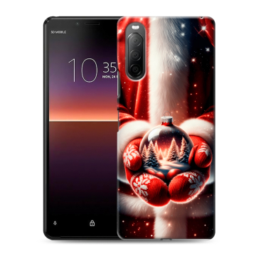 Силиконовый чехол на Sony Xperia 10 II с принтом Новый год Силиконовый чехол на Sony Xperia 10 II с принтом Новый год