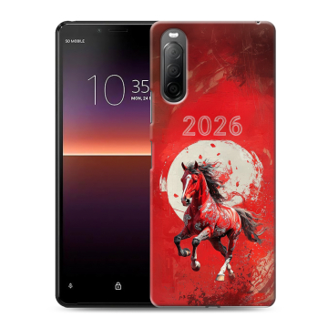 Силиконовый чехол на Sony Xperia 10 II с принтом Новый год Силиконовый чехол на Sony Xperia 10 II с принтом Новый год