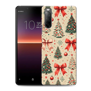 Силиконовый чехол на Sony Xperia 10 II с принтом Новый год Силиконовый чехол на Sony Xperia 10 II с принтом Новый год