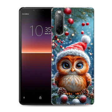 Силиконовый чехол на Sony Xperia 10 II с принтом Новый год Силиконовый чехол на Sony Xperia 10 II с принтом Новый год