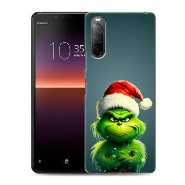 Силиконовый чехол на Sony Xperia 10 II с принтом Новый год Силиконовый чехол на Sony Xperia 10 II с принтом Новый год
