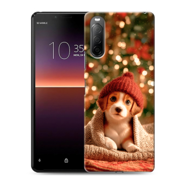 Силиконовый чехол на Sony Xperia 10 II с принтом Новый год Силиконовый чехол на Sony Xperia 10 II с принтом Новый год