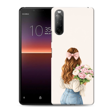 Силиконовый чехол на Sony Xperia 10 II с принтом женский Силиконовый чехол на Sony Xperia 10 II с принтом женский