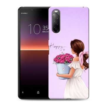 Силиконовый чехол на Sony Xperia 10 II с принтом женский Силиконовый чехол на Sony Xperia 10 II с принтом женский