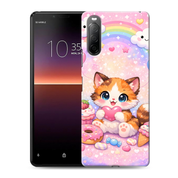 Силиконовый чехол на Sony Xperia 10 II с принтом для девочек