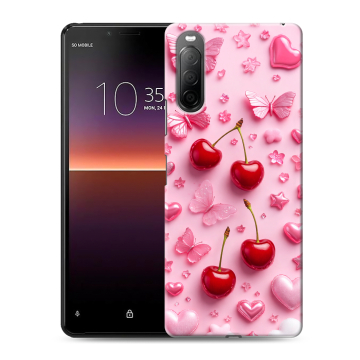 Силиконовый чехол на Sony Xperia 10 II с принтом для девочек