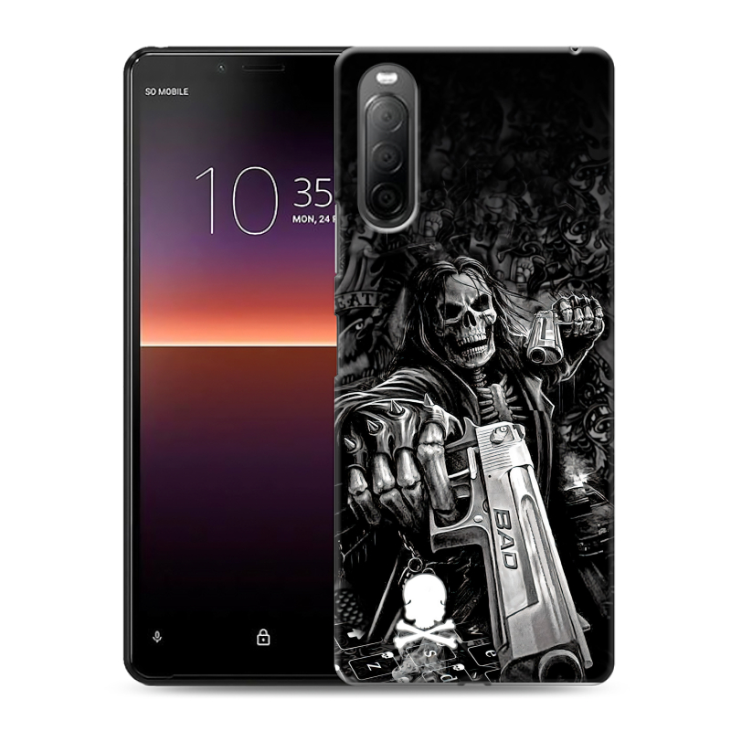 Силиконовый чехол на Sony Xperia 10 II с принтом Скелет Силиконовый чехол на Sony Xperia 10 II с принтом Скелет