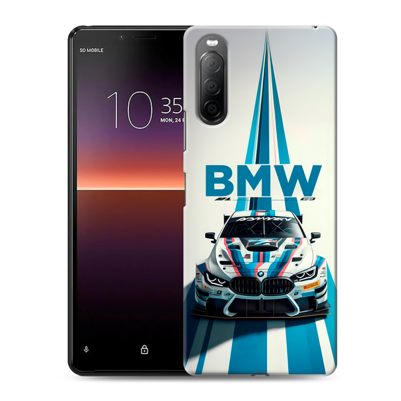 Силиконовый чехол на Sony Xperia 10 II с принтом БМВ BMW Силиконовый чехол на Sony Xperia 10 II с принтом БМВ BMW