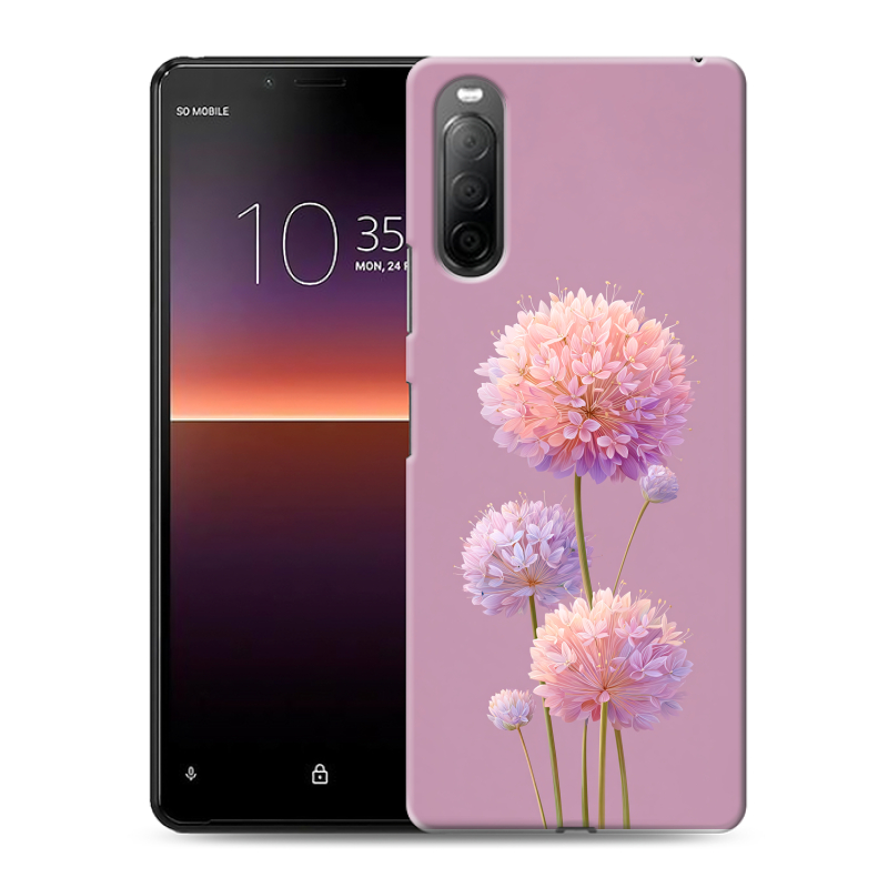 Силиконовый чехол на Sony Xperia 10 II с принтом Цветы Силиконовый чехол на Sony Xperia 10 II с принтом Цветы