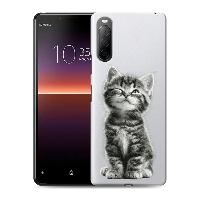 Силиконовый чехол на Sony Xperia 10 II с принтом Котенок Силиконовый чехол на Sony Xperia 10 II с принтом Котенок