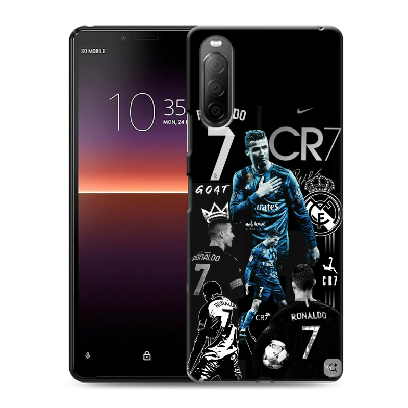 Силиконовый чехол на Sony Xperia 10 II с принтом Реал Роналдо Силиконовый чехол на Sony Xperia 10 II с принтом Реал Роналдо