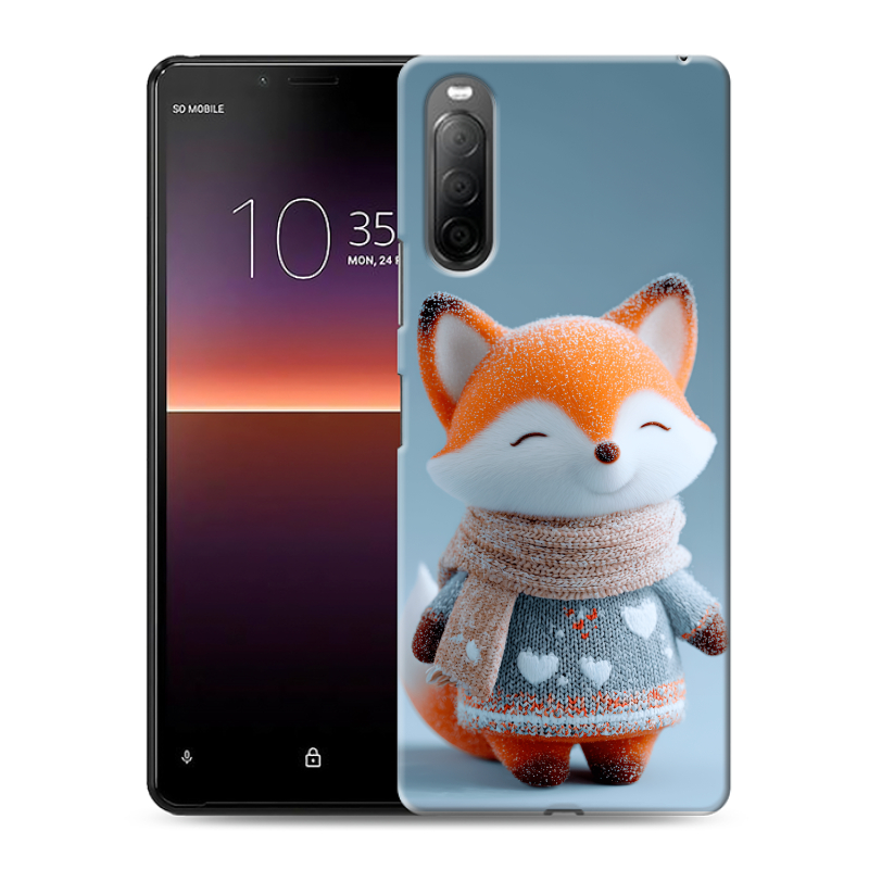 Силиконовый чехол на Sony Xperia 10 II с принтом Лиса Силиконовый чехол на Sony Xperia 10 II с принтом Лиса