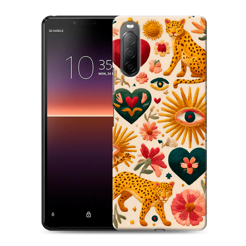 Силиконовый чехол на Sony Xperia 10 II с принтом Модный принт Силиконовый чехол на Sony Xperia 10 II с принтом Модный принт