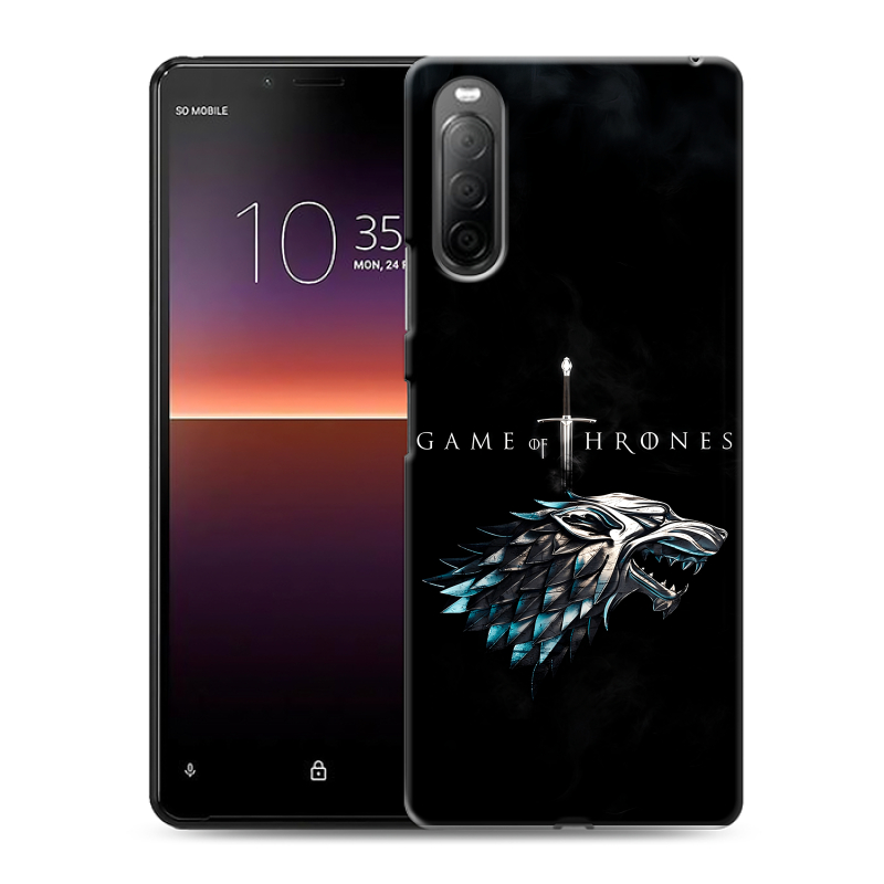 Силиконовый противоударный чехол на Sony Xperia 10 II с принтом Игра Престолов Game Thrones Силиконовый противоударный чехол на Sony Xperia 10 II с принтом Игра Престолов Game Thrones