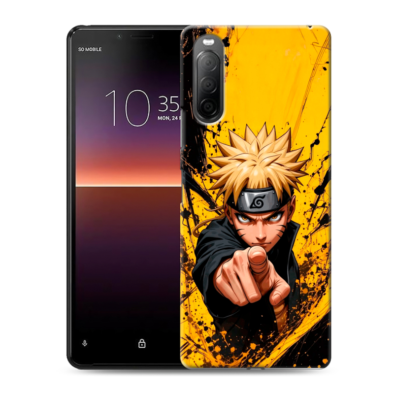 Силиконовый чехол на Sony Xperia 10 II с принтом Naruto Наруто Силиконовый чехол на Sony Xperia 10 II с принтом Naruto Наруто